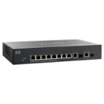 Cisco Small Business SG300-10PP-K9NA-RF network switch Managed L3 Gigabit Ethernet (10/100/1000) Power over Ethernet (PoE) Black