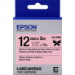 Epson Nastro satinato per etichettatrici LK-4PBK nero/rosa 12 mm (5 m)