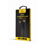 Gembird A-CM-DPM-01 USB graphics adapter 3840 x 2160 pixels Black