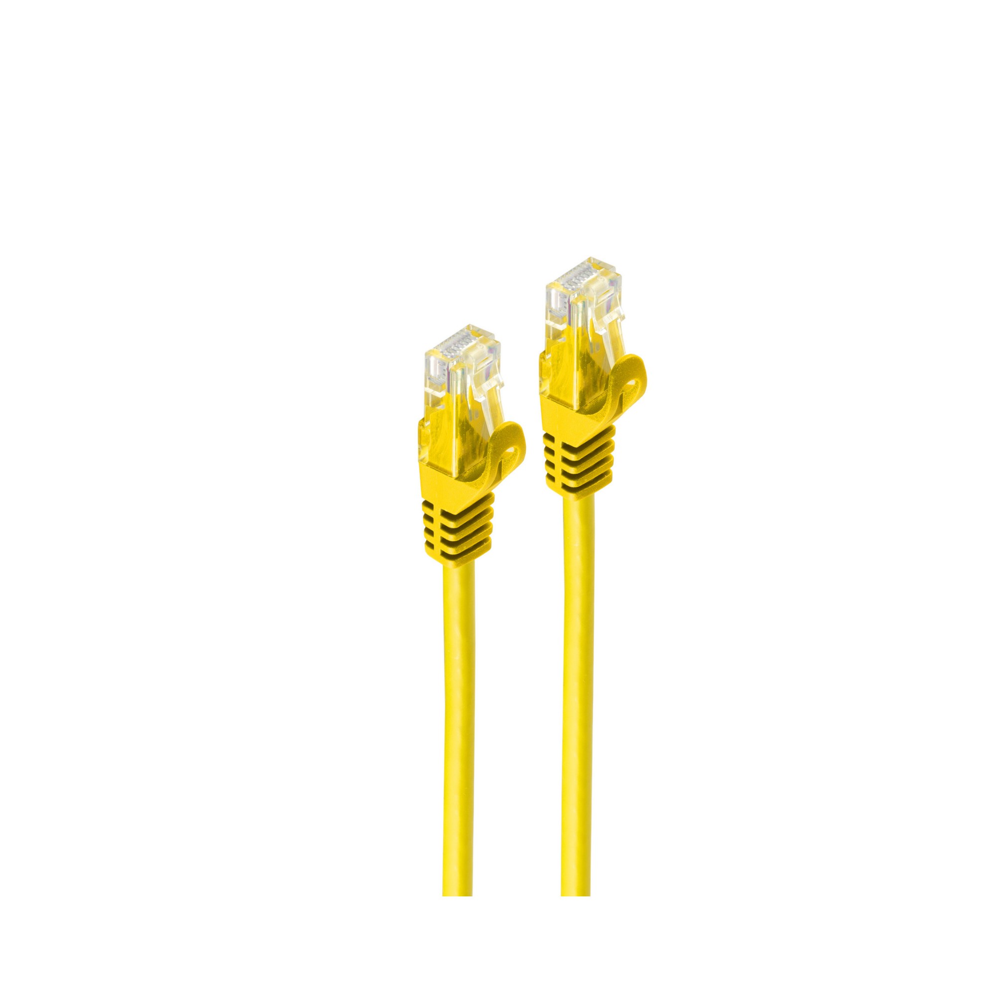 EU Product - RJ45 Patchkabel U/UTP mit CAT7 Rohk., gelb 2m thumbnail