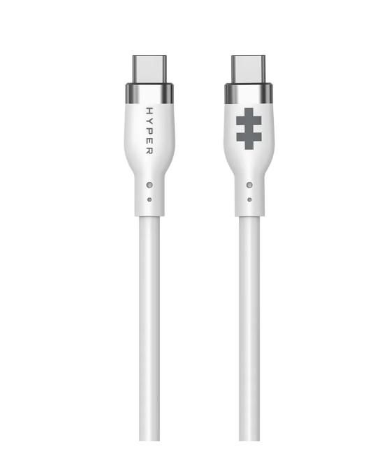 HYPER 1.5M SILICONE USBC TO USBC - W