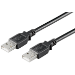 Microconnect USBAA01B USB cable USB 2.0 0.1 m USB A Black