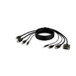 Belkin F1DN2CC-DHPP6T KVM cable Black 70.9" (1.8 m)