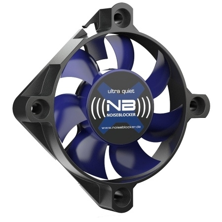 Image of Noiseblocker BlackSilentFan XS-1 Computer case Fan 5 cm Black, Blue