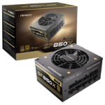 Antec SF850X 850W Power Supply - 80 PLUS Gold Certified, Fully Modular, SFX 4.1, ATX 3.1, PCIe 5.1 Ready