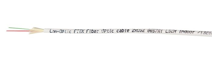 Lanview LVO232548-200 fibre optic cable 200 m FTTH OS2 White