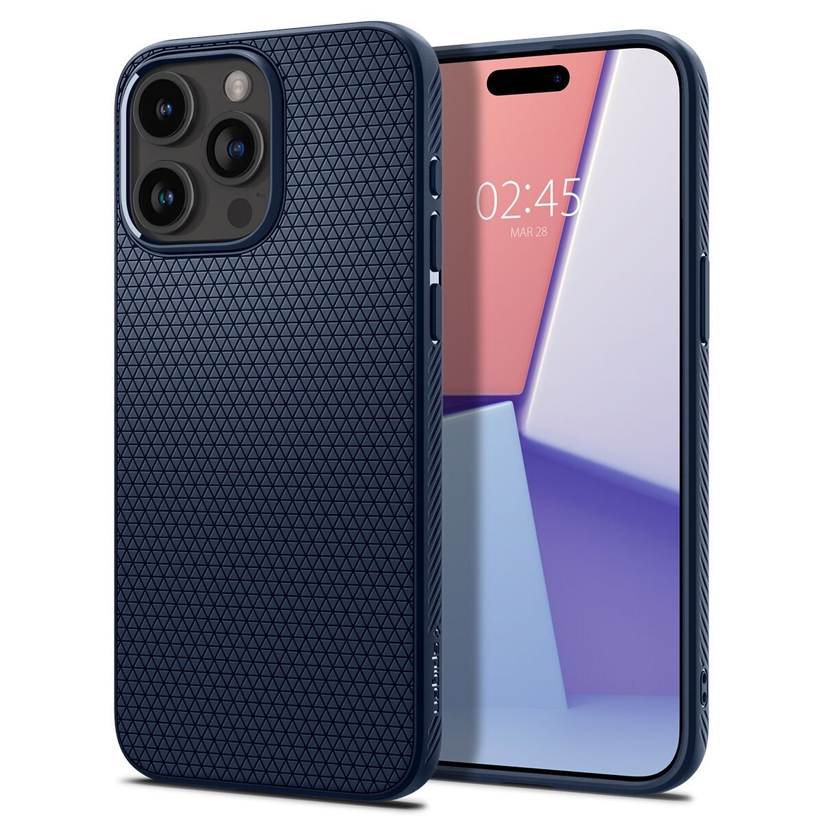 Image of Spigen ACS06563 mobile phone case 17 cm (6.7") Cover Blue. Navy