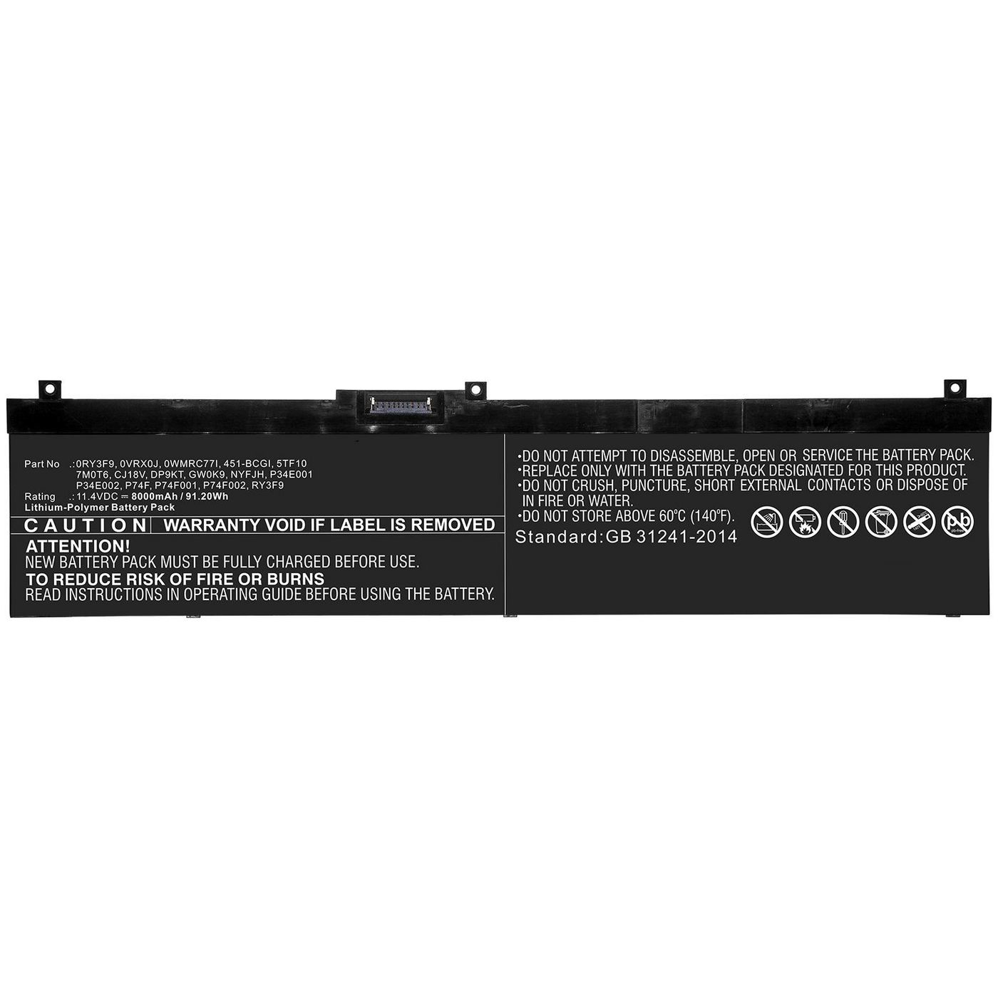 Coreparts Mbxde-Ba0217 Laptop Spare Part Battery