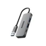 Sitecom CN-5007 interface hub USB 3.2 Gen 1 (3.1 Gen 1) Type-A 5000 Mbit/s Zwart, Grijs