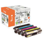 Peach 112071 tonercartridge 4 stuk(s) Compatibel Zwart, Cyaan, Magenta, Geel