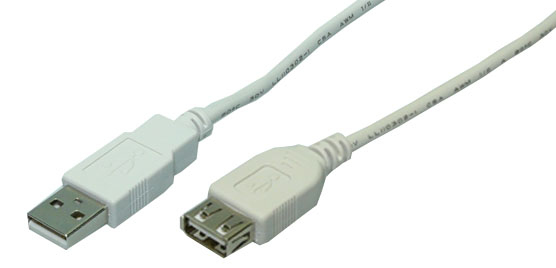 Photos - Cable (video, audio, USB) LogiLink USB 2.0 5m USB cable 0.5 m USB A Grey CU0012 