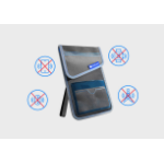 MAXCases MAX ShieldBloc Phone Pouch w/RF Blocking, ID Pocket and Velcro Closures (Grey)