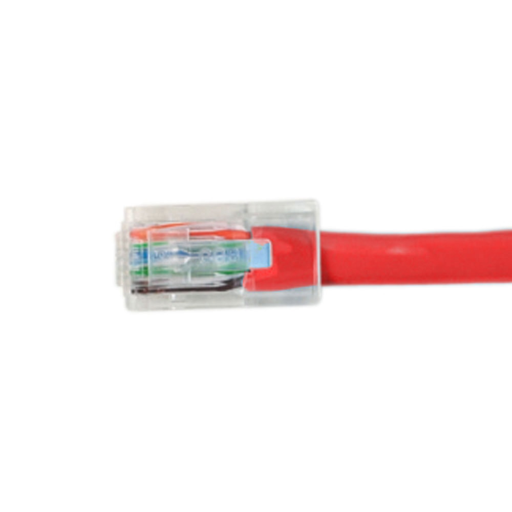 Videk Unbooted Cat6 UTP RJ45 to RJ45 Patch Cable Red 1.5Mtr