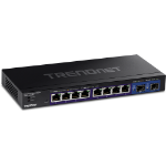 Trendnet TEG-3102WS network switch Managed L2/L3/L4 10G Ethernet (100/1000/10000) Black