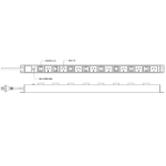 Serveredge SEDG-8PV-GPO-SW power distribution unit (PDU) 8 AC outlet(s) 1U Black
