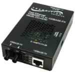 Transition Networks E-100BTX-FX-05SCHTNA network media converter 100 Mbit/s Multi-mode Black