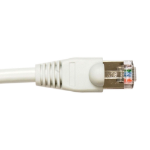 Videk Booted Cat5e STP RJ45 to RJ45 Cross Wired Patch Cable Beige 0.5Mtr -