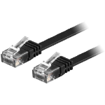 Deltaco TP-610S-FL networking cable Black 10 m Cat6 U/UTP (UTP)