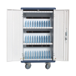 Techly I-CABINET-30DUTY portable device management cart/cabinet White, Blue