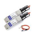 AddOn Networks QSFP+/QSFP+, 1m InfiniBand/fibre optic cable QSFP+ Orange