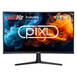 PIXL PX27CC301B 27 Inch 240Hz HDR 10+ Full HD Curved Gaming Monitor with 1920 x 1080 Resolution, 1ms Response Time, HDR 10+, DisplayPort, HDMI & VESA Mount