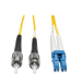 Tripp Lite N368-03M fiber optic cable 118.1" (3 m) LC ST OFNR Yellow