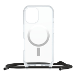 OtterBox React Series - Back cover for mobile phone - necklace - MagSafe compatibility - clear - for Apple iPhone 16