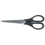 Q-CONNECT KF01228 stationery/craft scissors Art & Craft scissors, Office scissors Straight cut Black, Metallic