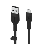 Belkin Cbl Silicqe USB-A LTG 2M noir Zwart