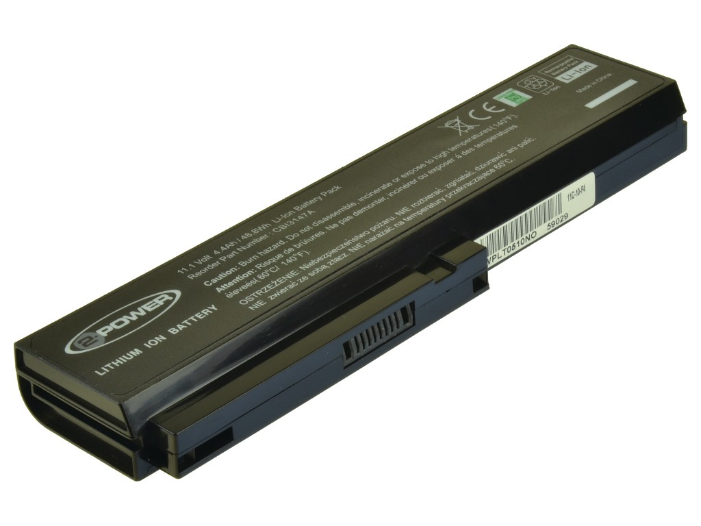 Image of 2-Power 11.1v, 6 cell, 48Wh Laptop Battery - replaces SQU-805