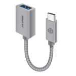 ALOGIC 15cm USB 3.1 USB-C (Male) to USB-A (Female) Adapter - Space Grey Aluminium