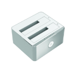 UNITEK Y-3027 storage drive docking station USB 3.2 Gen 1 (3.1 Gen 1) Type-C Silver