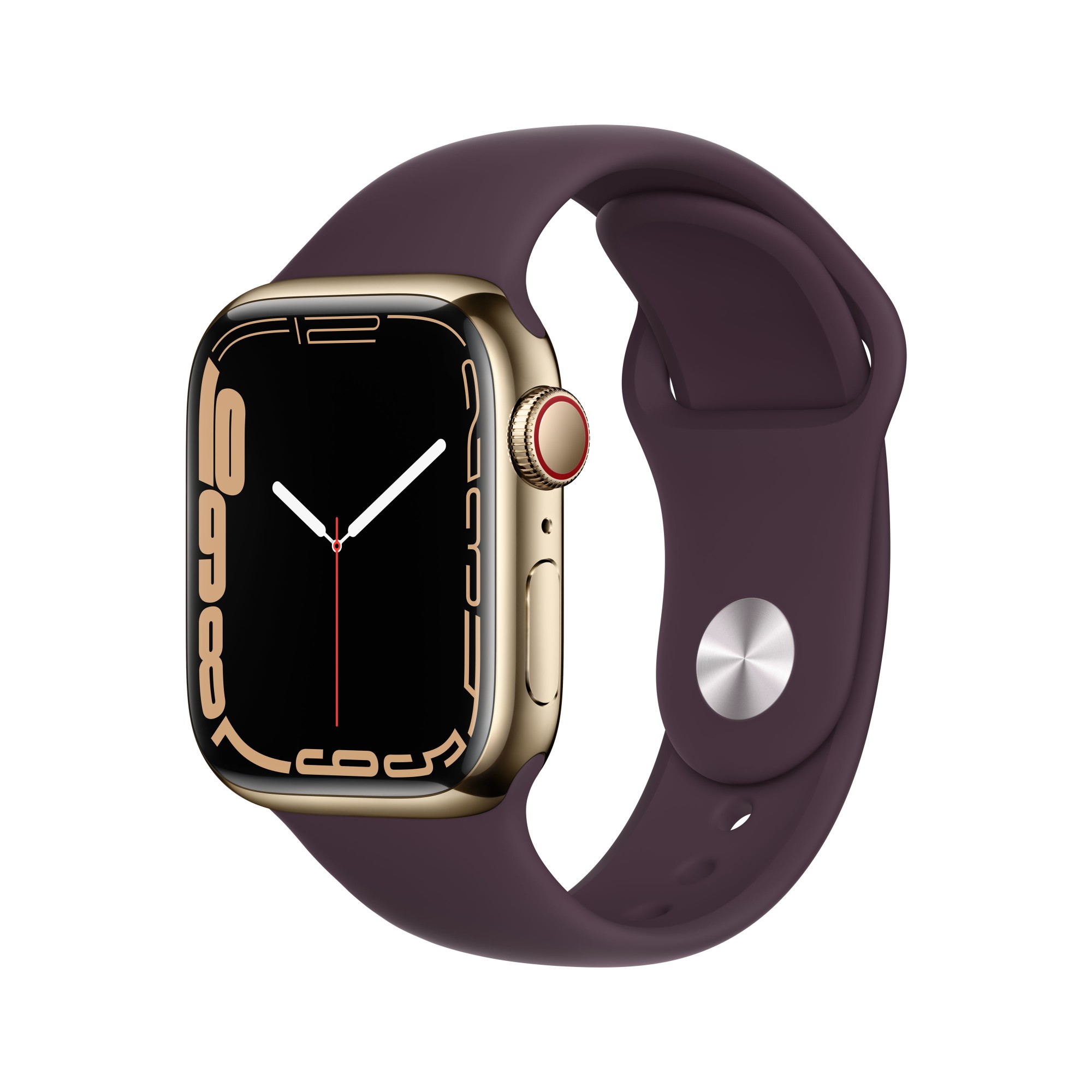 Apple Watch Series 7 OLED 41 mm Digital Touchscreen 4G Gold Wi-Fi GPS (satellite)