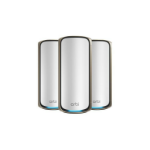 NETGEAR Orbi 970 Series Quad-Band WiFi 7, 3-Pack Quad-band (2.4 GHz / 5 GHz-1 / 5 GHz-2 / 6 GHz) Wi-Fi 6 (802.11ax) Grey Internal