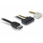 DeLOCK Cable eSATAp / SATA 22pin SATA-kabel 1 m Zwart