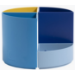 Exacompta 68202D pen- & potloodhouder Kunststof Blauw, Geel