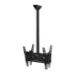 B-Tech Back-to-Back Universal Flat Screen Ceiling Mount with Tilt (VESA 400) - 1.5m Ø50mm Pole