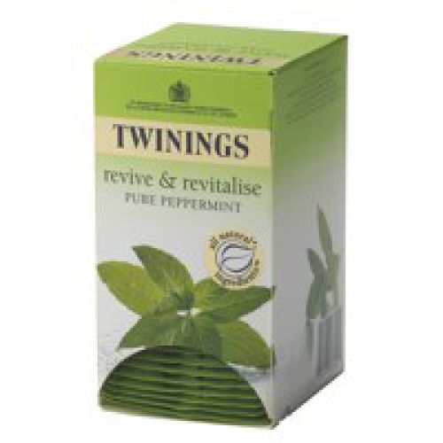 TWININGS Pure Peppermint Tea Bags Individually Wrapped (Pack 20) - NWT