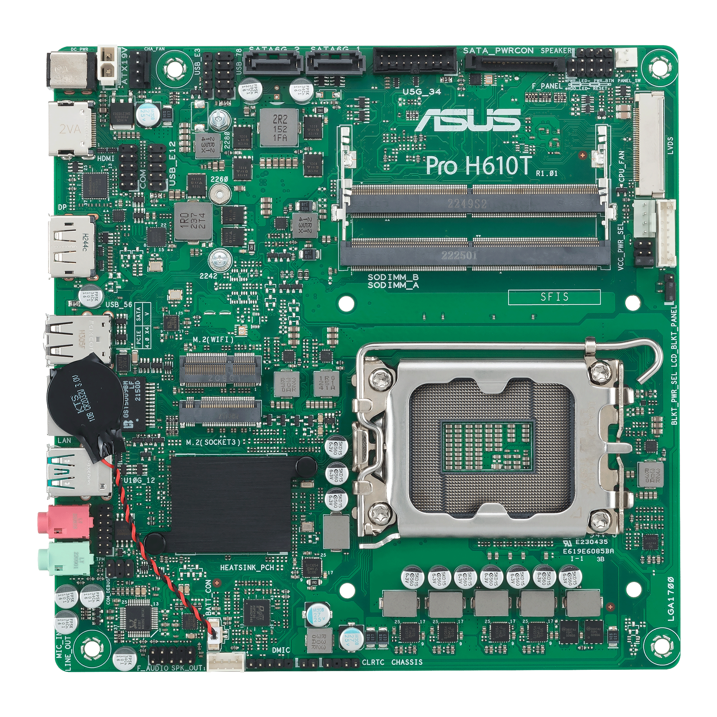 Image of ASUS PRO H610T-CSM Intel H610 LGA 1700 mini ITX