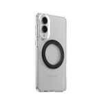PanzerGlass CARE by ® Feature Case Transparent w. Black Kickstand & Qi Compatible Samsung S25 Edge
