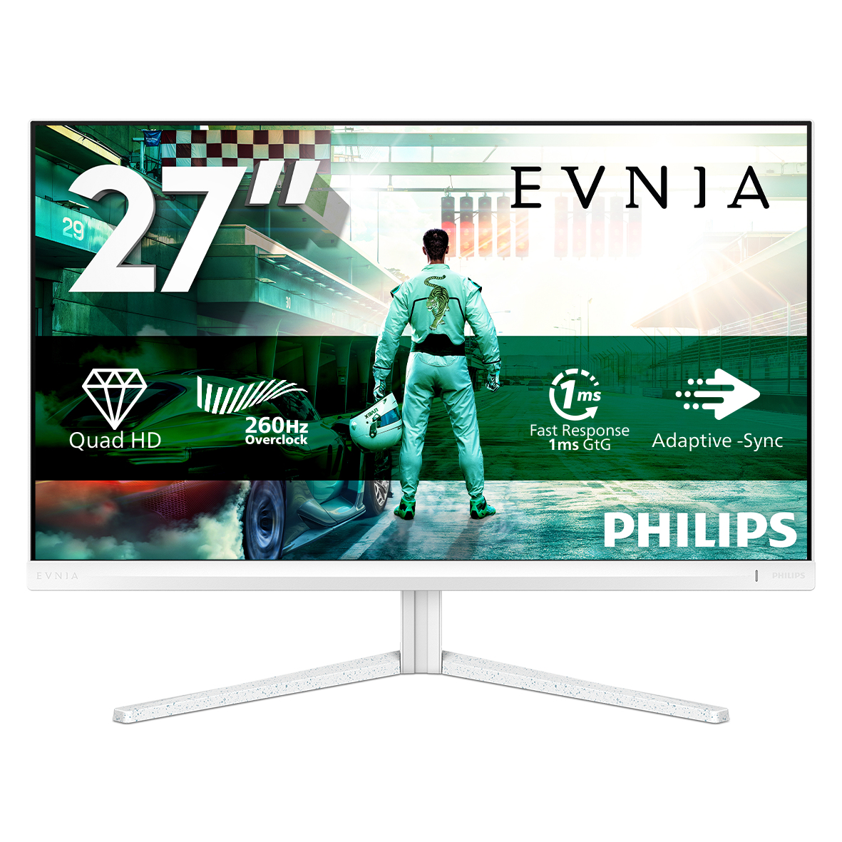 Philips White Evnia 27M2n3501pa/00 Computer Monitor 68.6 Cm (27") 2560