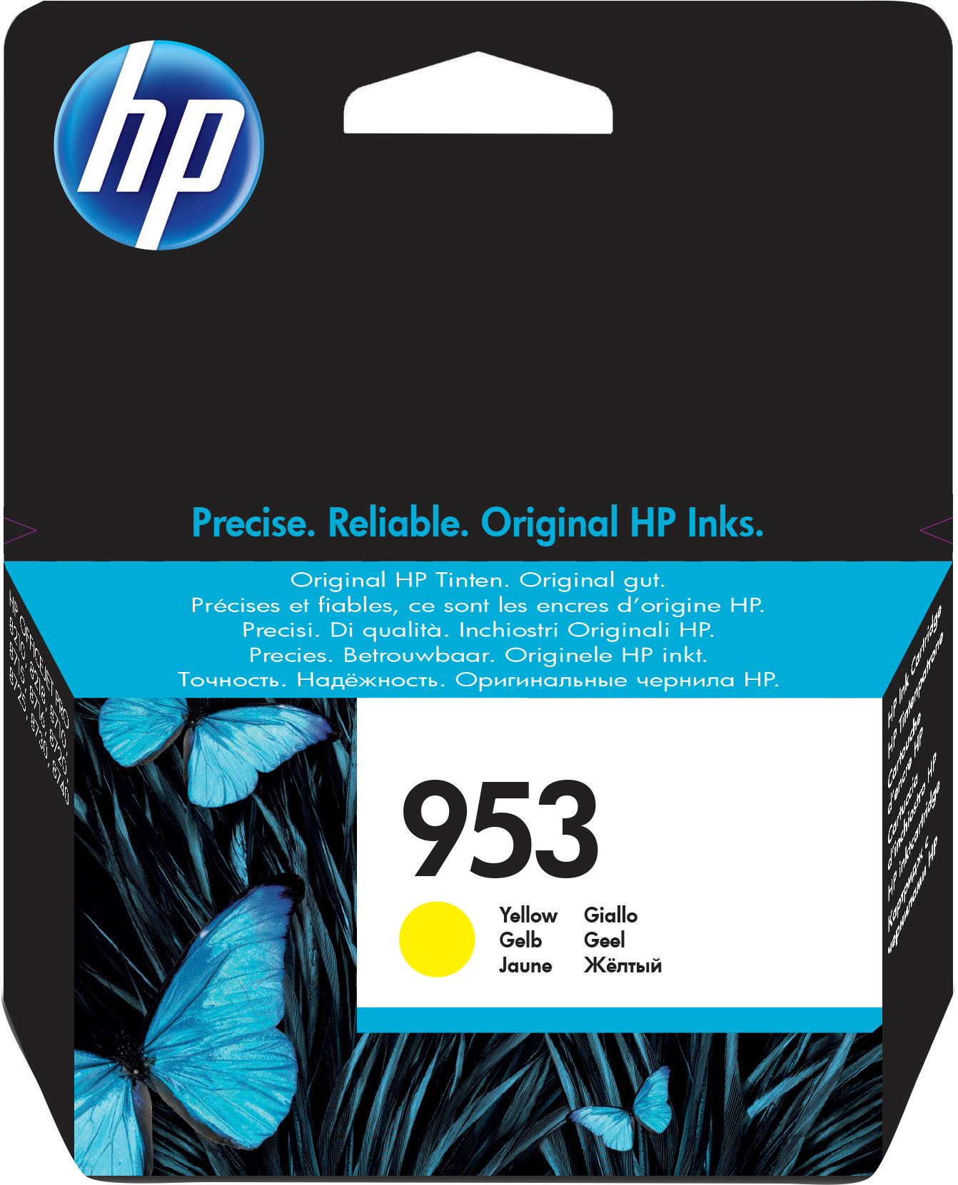 Image of HP F6U14AE/953 Ink cartridge yellow, 630 pages 9ml for HP...