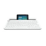 Logitech K480 Grey, White Bluetooth AZERTY French