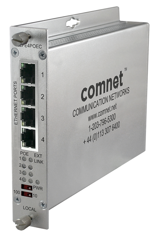 ComNet CLLFE4POEC network extender Network repeater Grey 10. 100 Mbit/