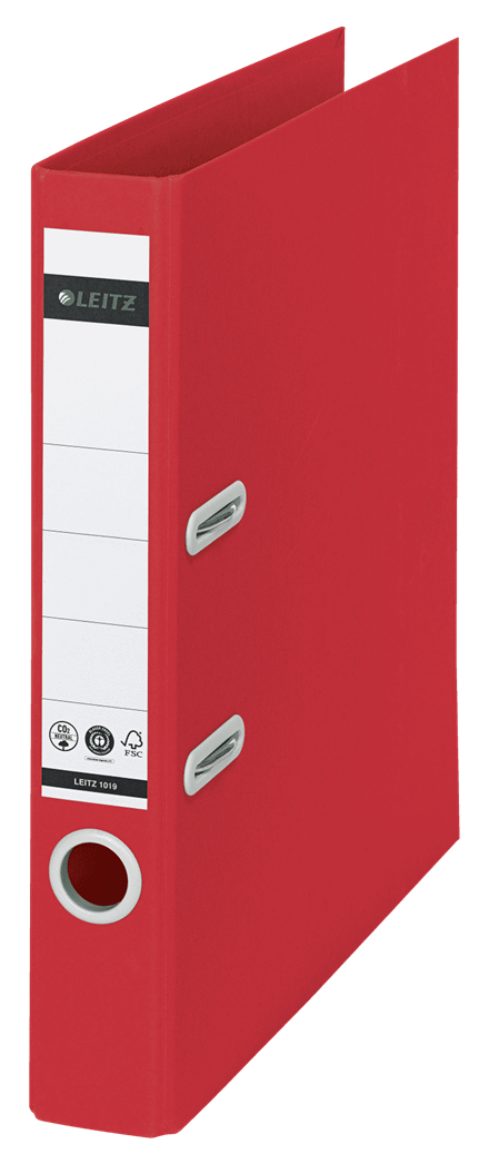 Image of Leitz 10190025 ring binder A4 Red