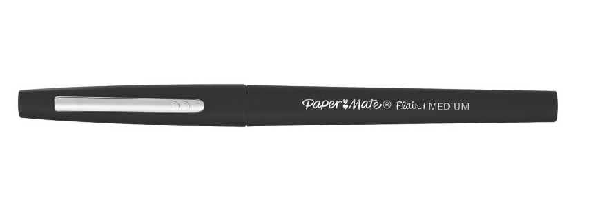 PaperMate Flair Felt Tip Pens Medium Black (Pack of 36) 2077174