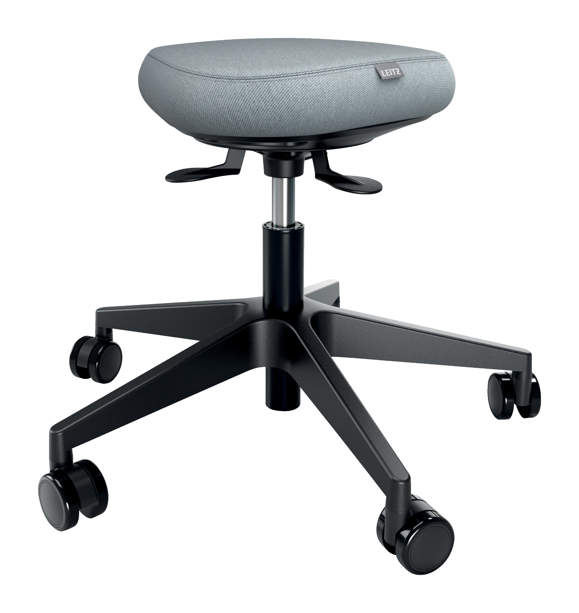 Leitz Ergo Active Sitting Stool with Wheels and Wobble Comfort Seat