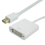 Videk Mini DisplayPort Plug to DVI Socket Adaptor -White