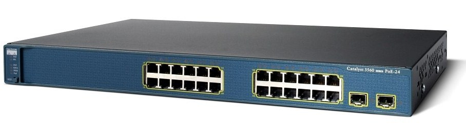 Cisco Catalyst WS-C3560E-24PD-E network switch Managed Power over Ethernet (PoE) 1U