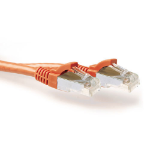 ACT Oranje 5 meter LSZH SFTP CAT6A patchkabel snagless met RJ45 connectoren